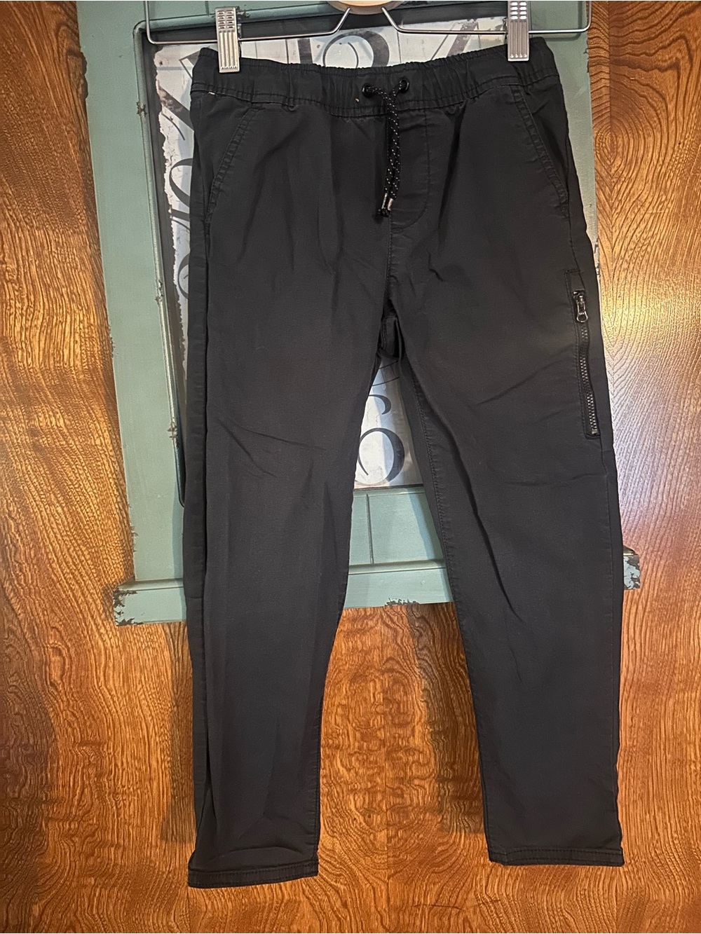 Black boy’s Jogger Pants with Zip Pocket